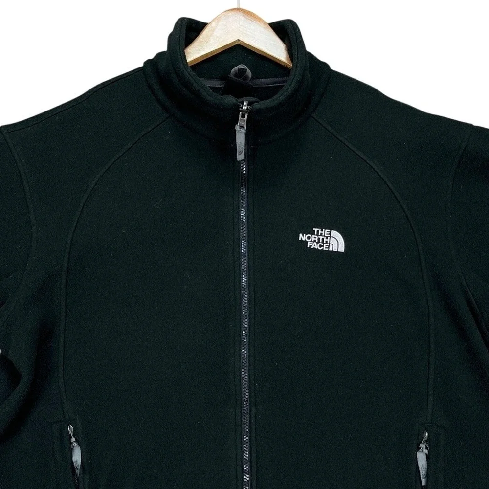 The‎ North Face Jacket Mens Large Black Long Sleeve Full Zip Fleece Performance